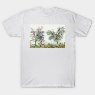 Colorful winter scene T-Shirt